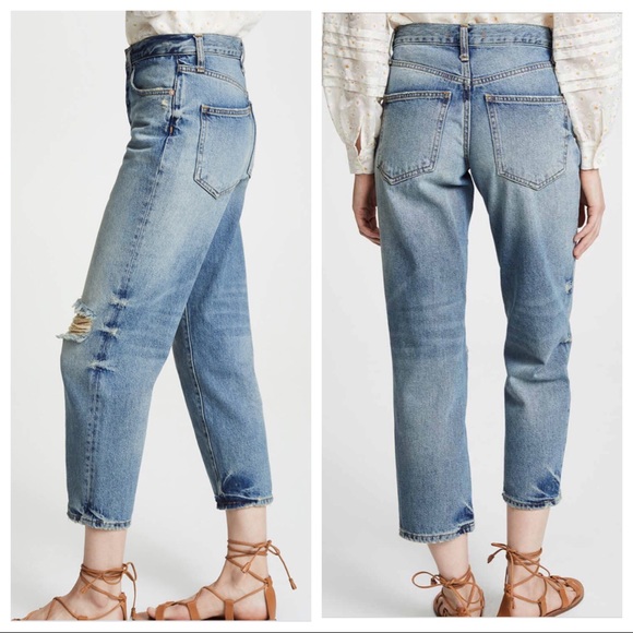 Free People Extreme Washed Boyfriend High Waisted - Picture 2 of 7